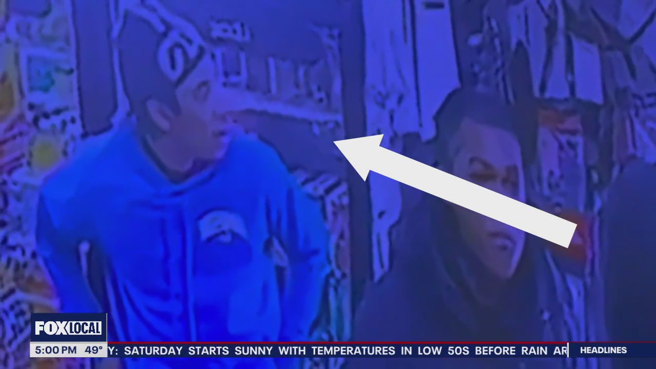 Shane Pryor seen in new video changing into hoodie, inside Olney store