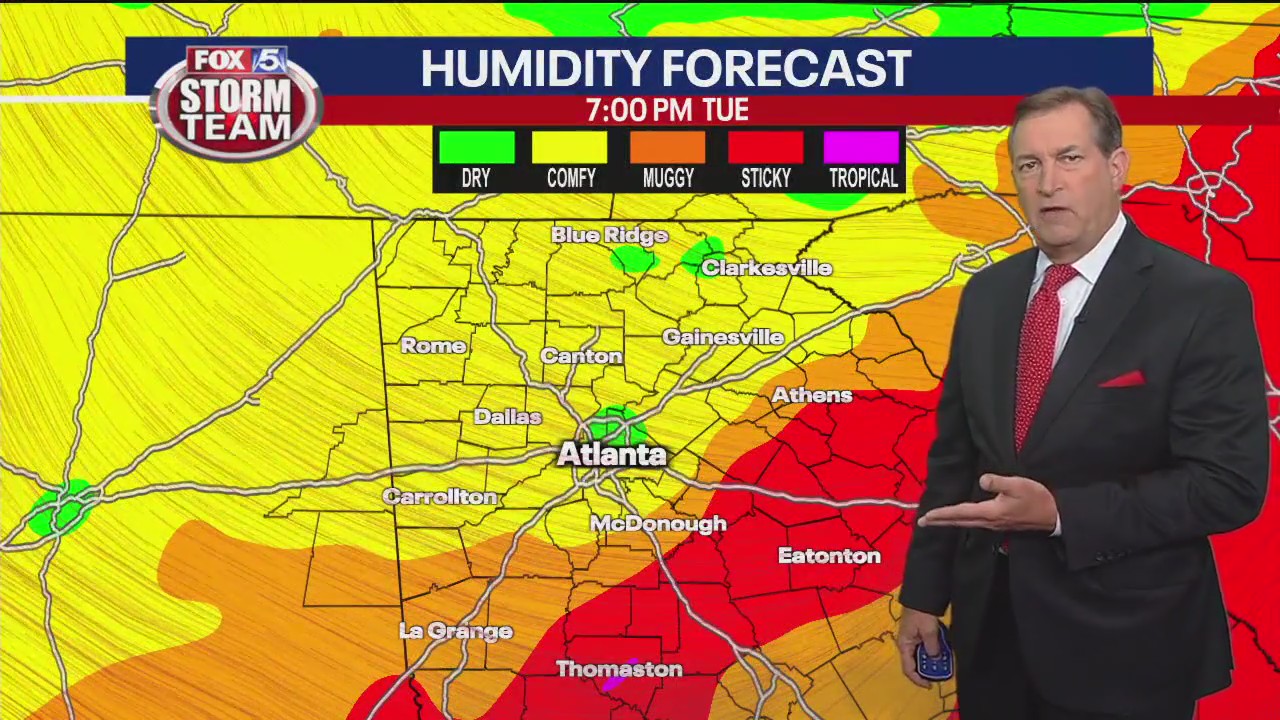 Tuesday evening forecast