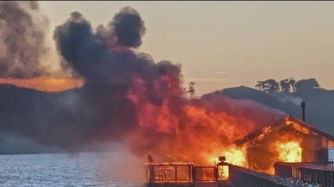 Nick's Cove boat shack fire