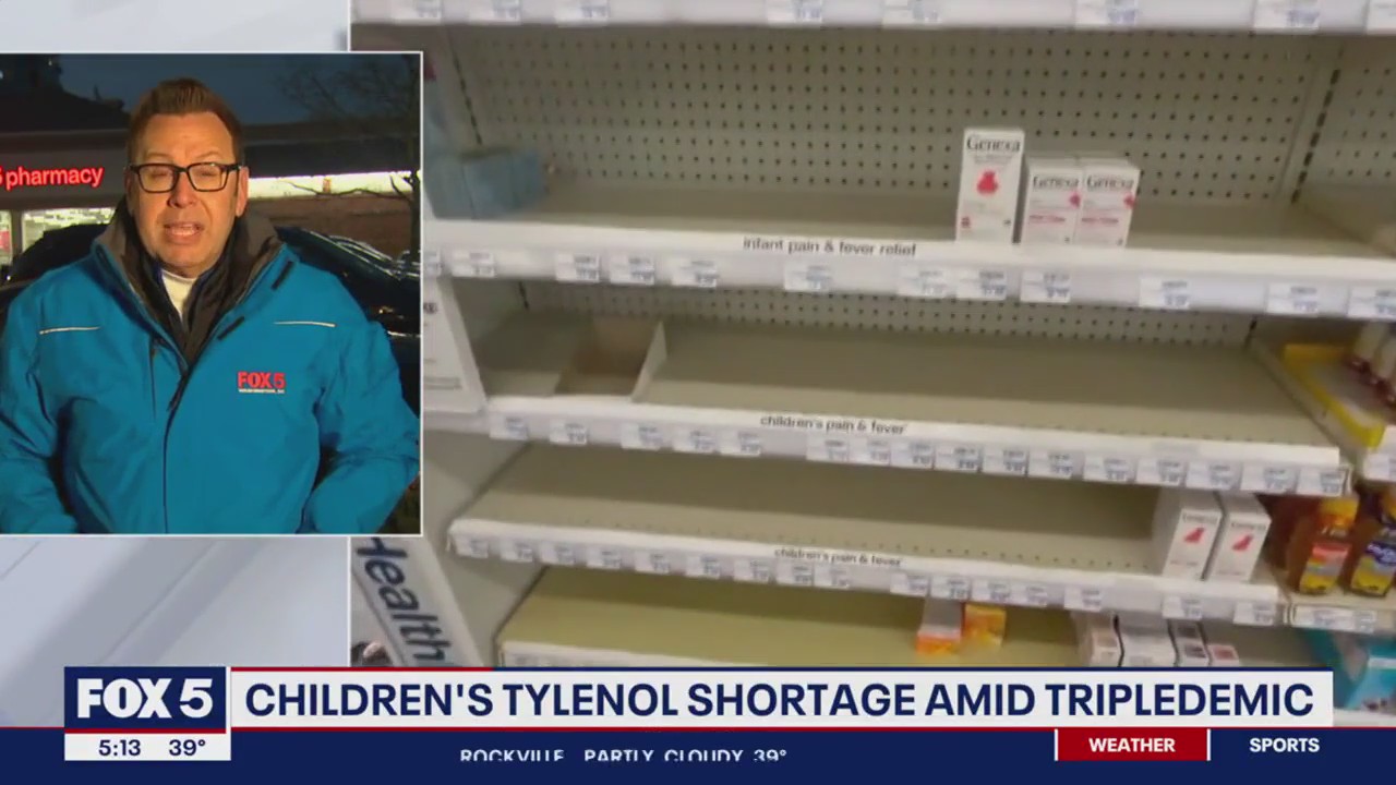 Children's Tylenol shortage amid tripledemic