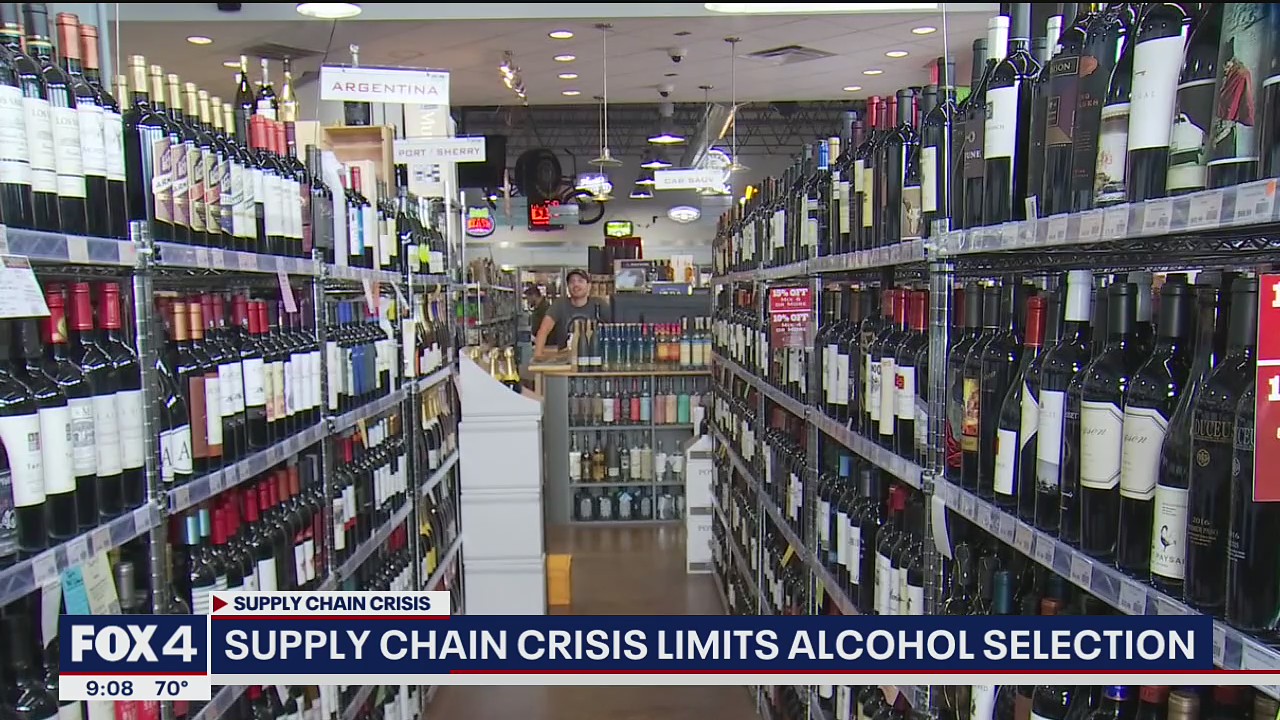 Supply chain crisis limiting selection at North Texas liquor stores