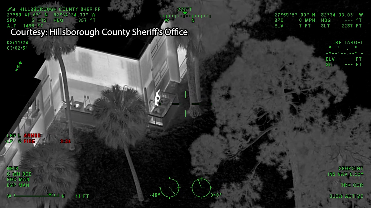 Suspected car burglars hide between A/C units: HCSO