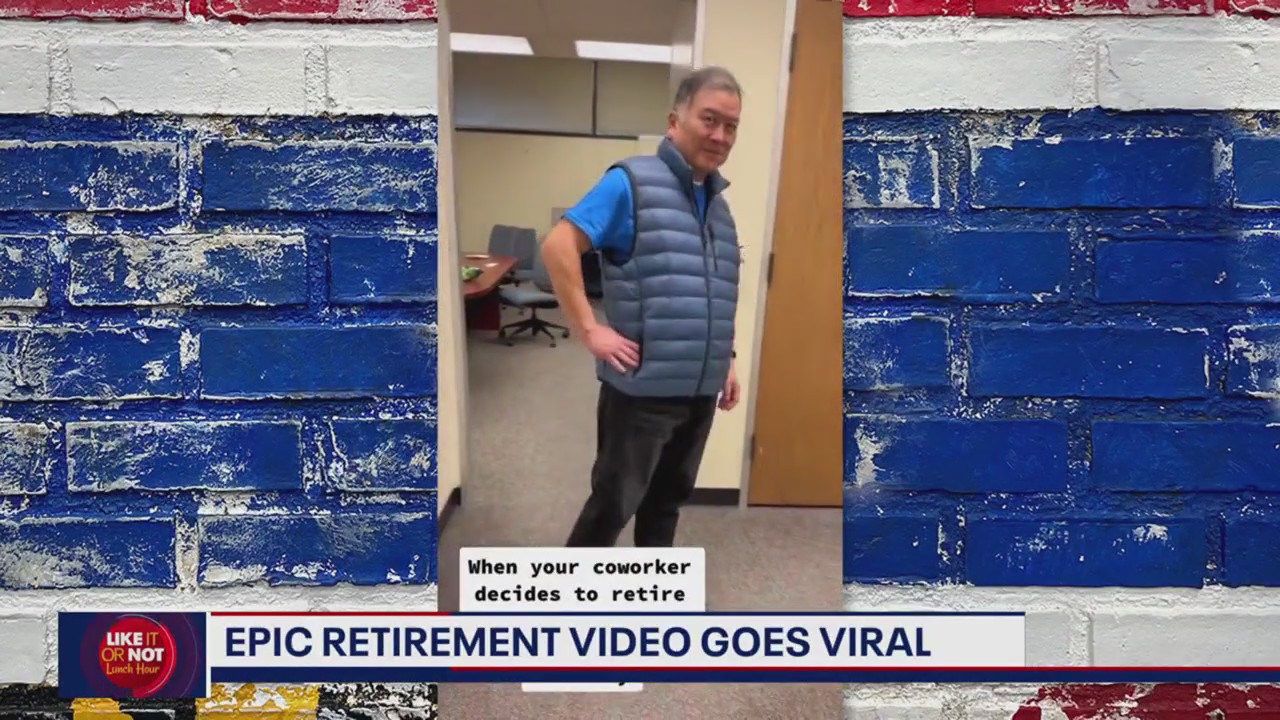 Epic retirement video goes viral