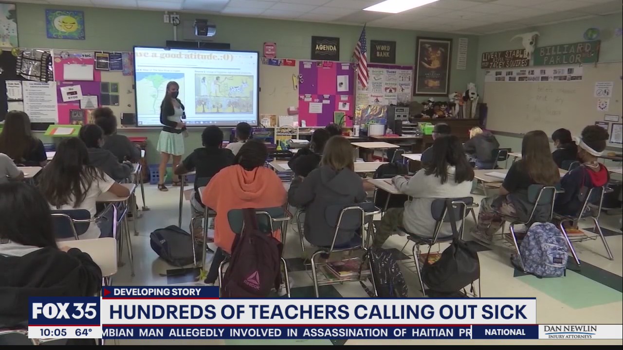 Hundreds of teachers calling out sick in Orange County