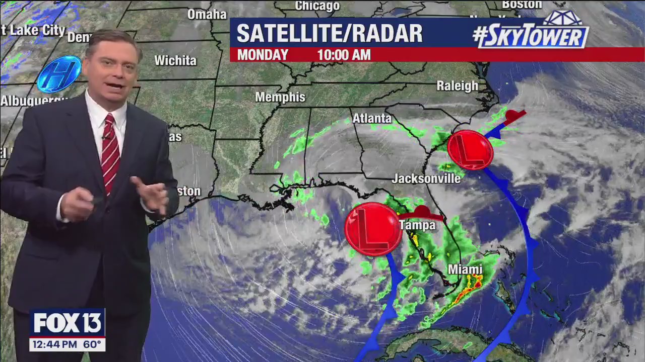 Tampa weather | Scattered showers turns to sun