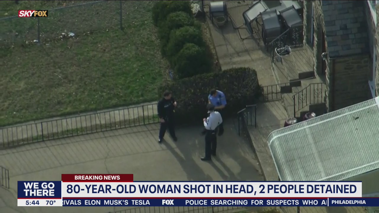 80-year-old woman shot in head at home in Philadelphia; grandson among 2 detained, police say