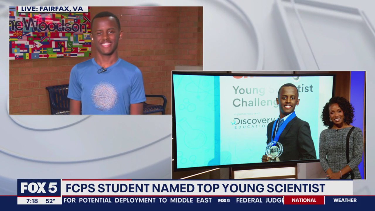 FCPS student named "Top Young Scientist"