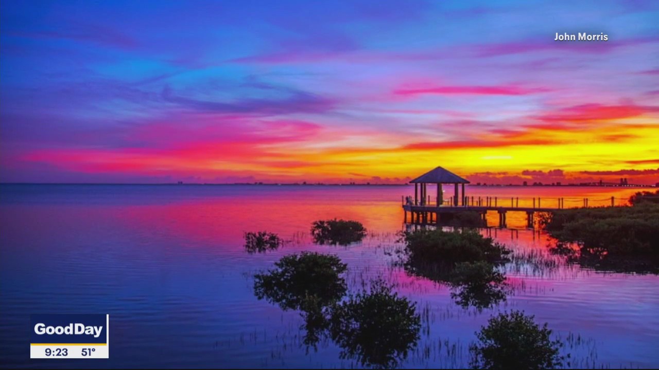 Retired firefighter now takes stunning sunrise photos