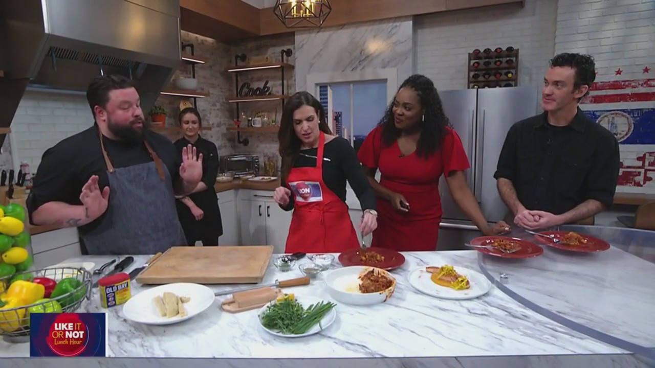 Sampling Chef Robbie Jester's delicious dishes