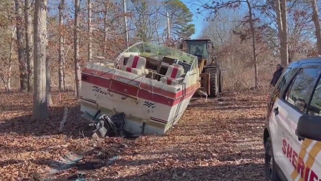 Man arrested after boat illegally dumped on LI
