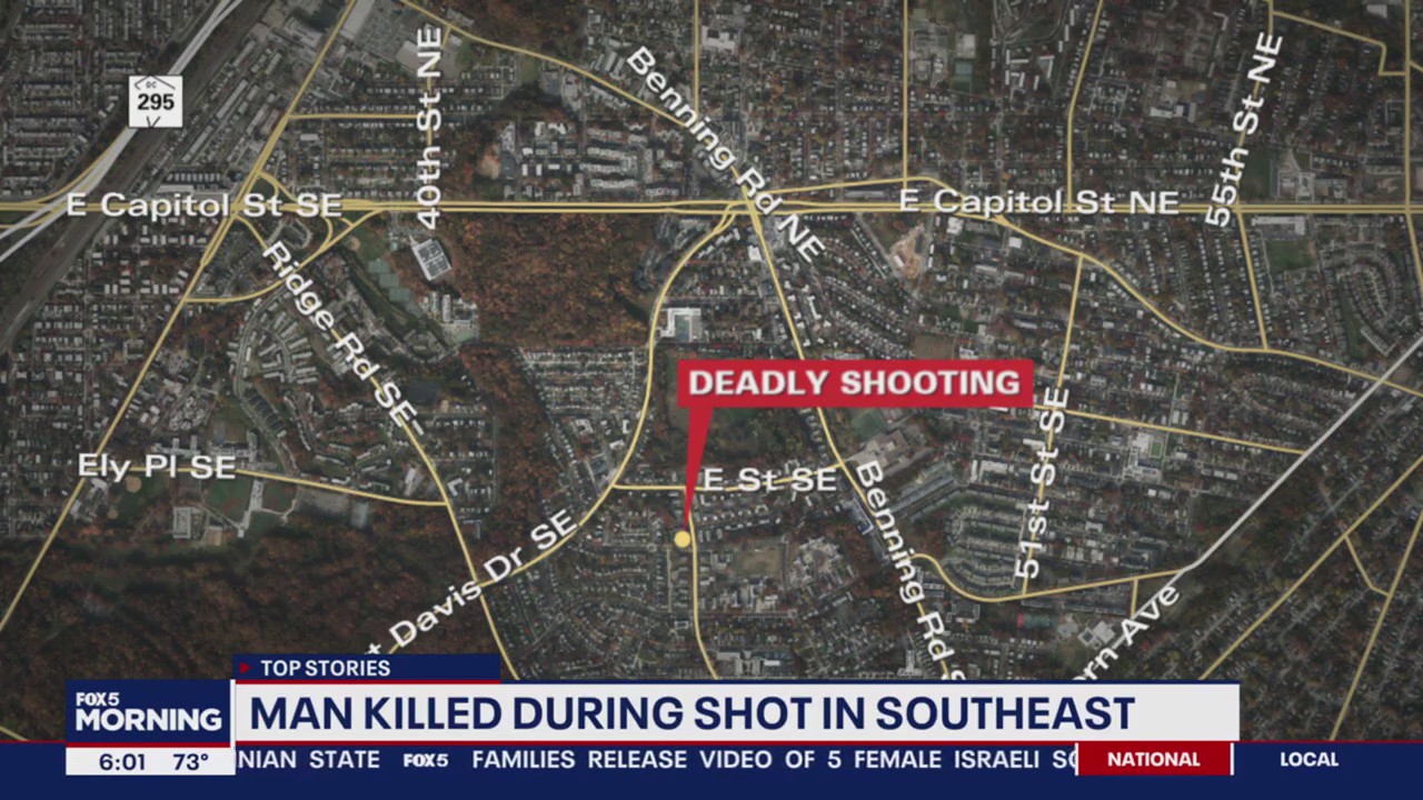 Man killed in southeast DC shooting
