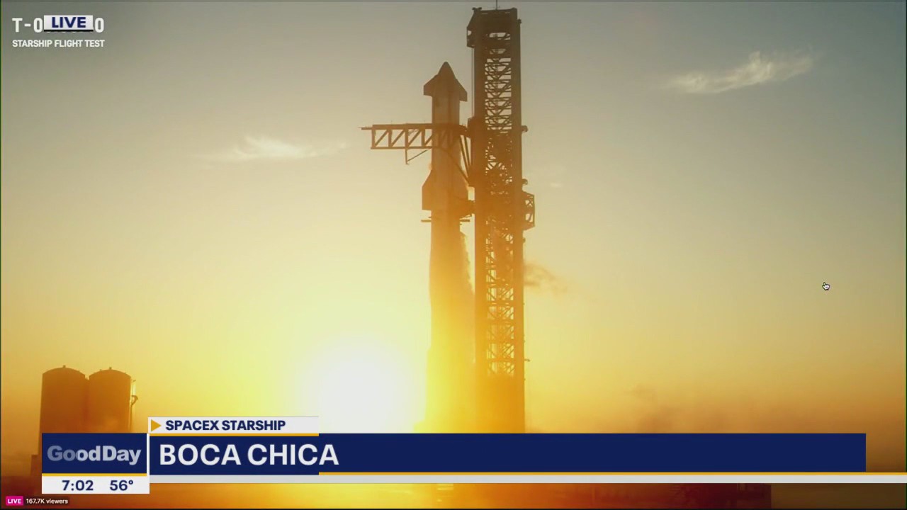 SpaceX launces mega rocket in second test flight