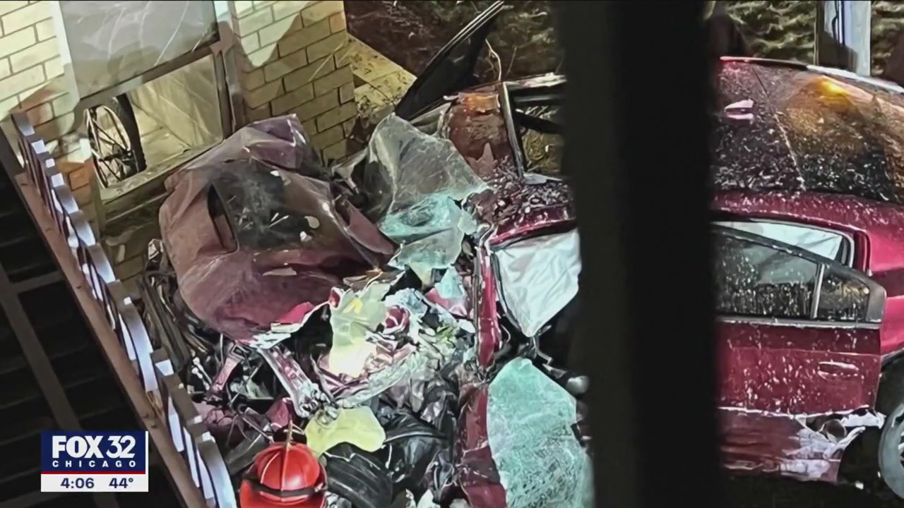 Police chase stolen vehicle from Chicago, ends in fiery Waukesha crash