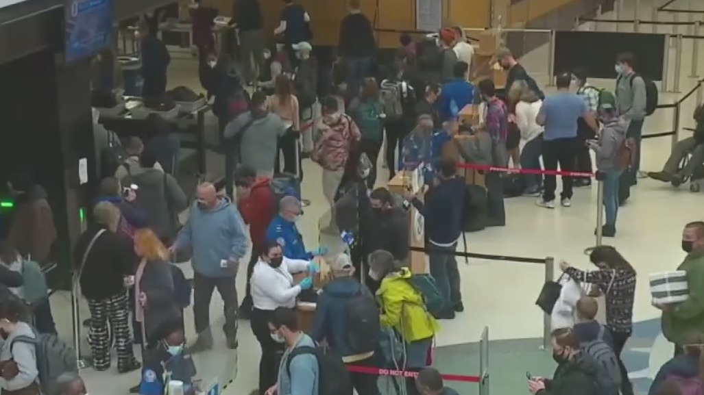 Flight cancellations continue as airline workers call out sick due to COVID