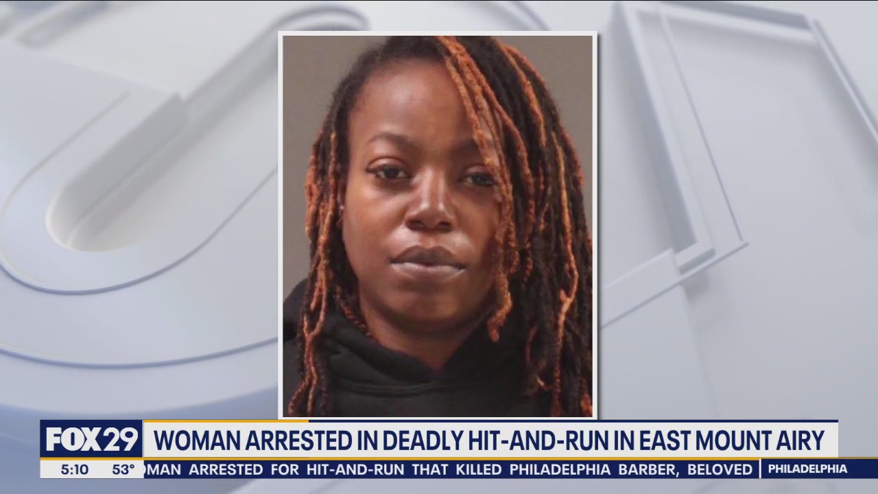 Woman arrested for hit-and-run that killed Philadelphia barber