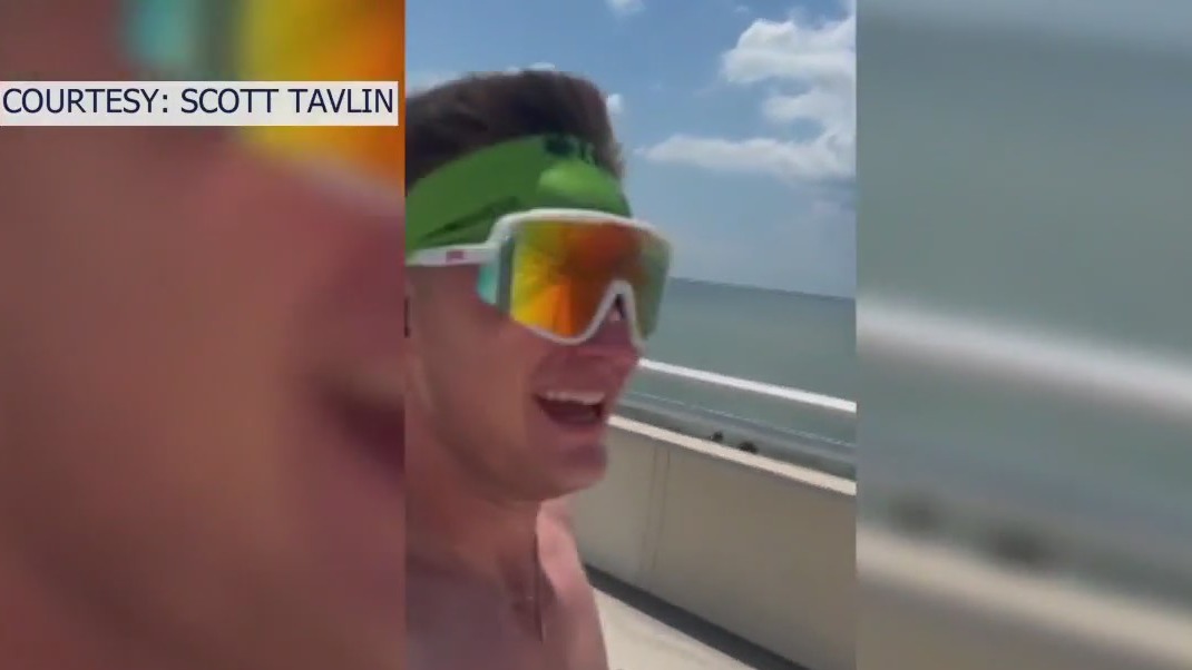 Avid runner has close call in the heat