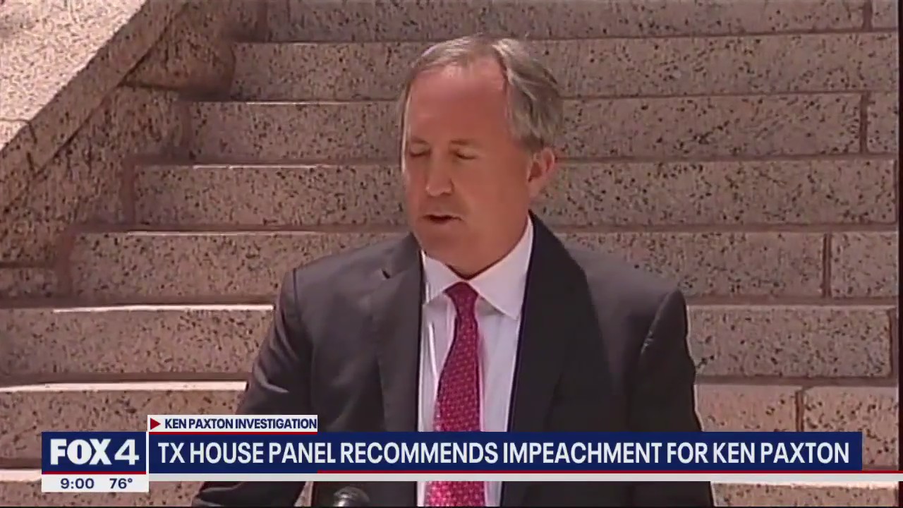 TX House panel recommends Ken Paxton's impeachment