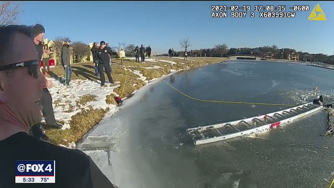 Irving officers receive U.S. Attorney General's Distinguished Service Award for icy water rescue