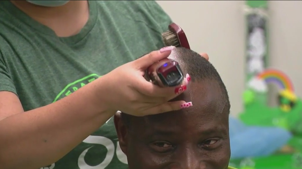 St. Baldrick's Foundation shaving heads for a good cause