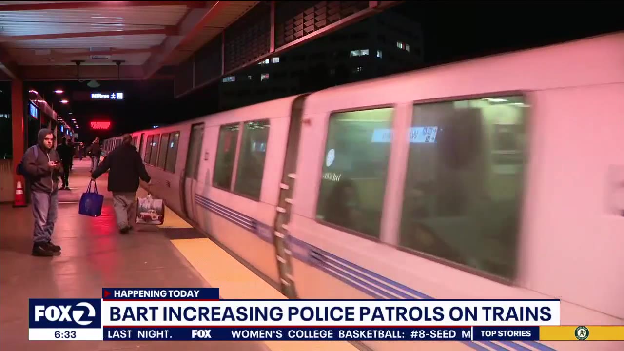 BART increasing police patrols on trains