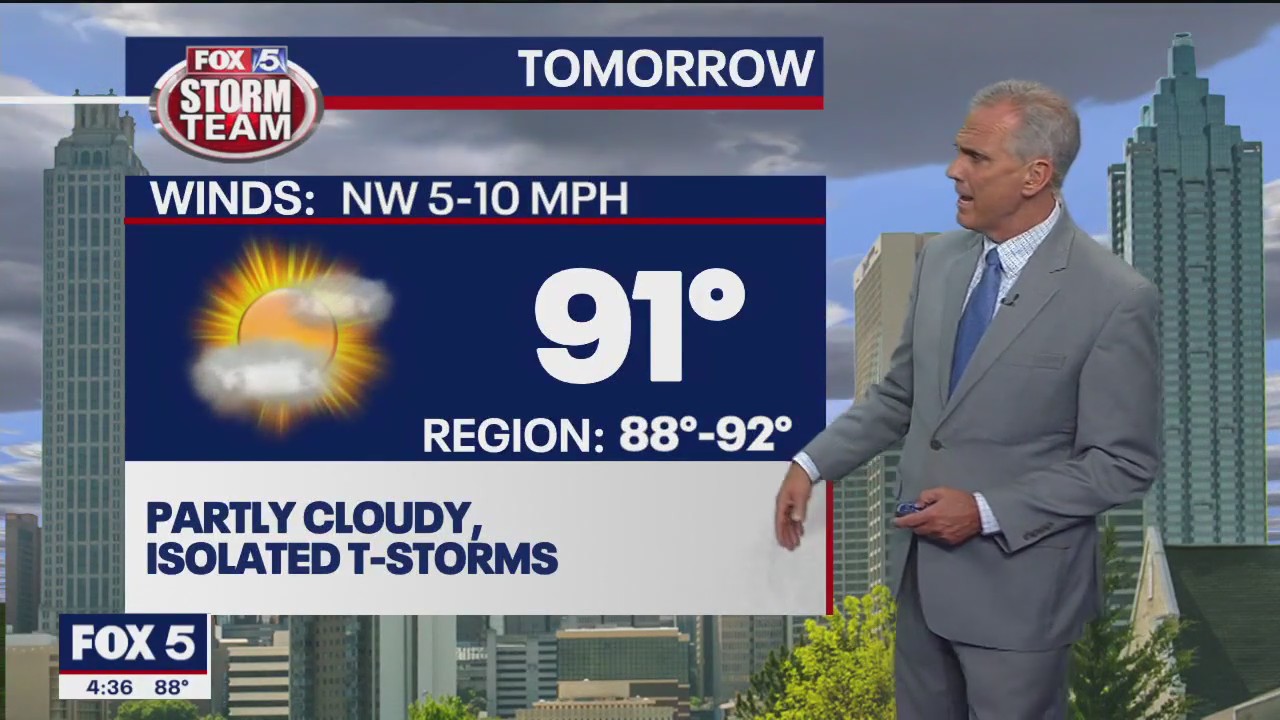Thursday afternoon forecast
