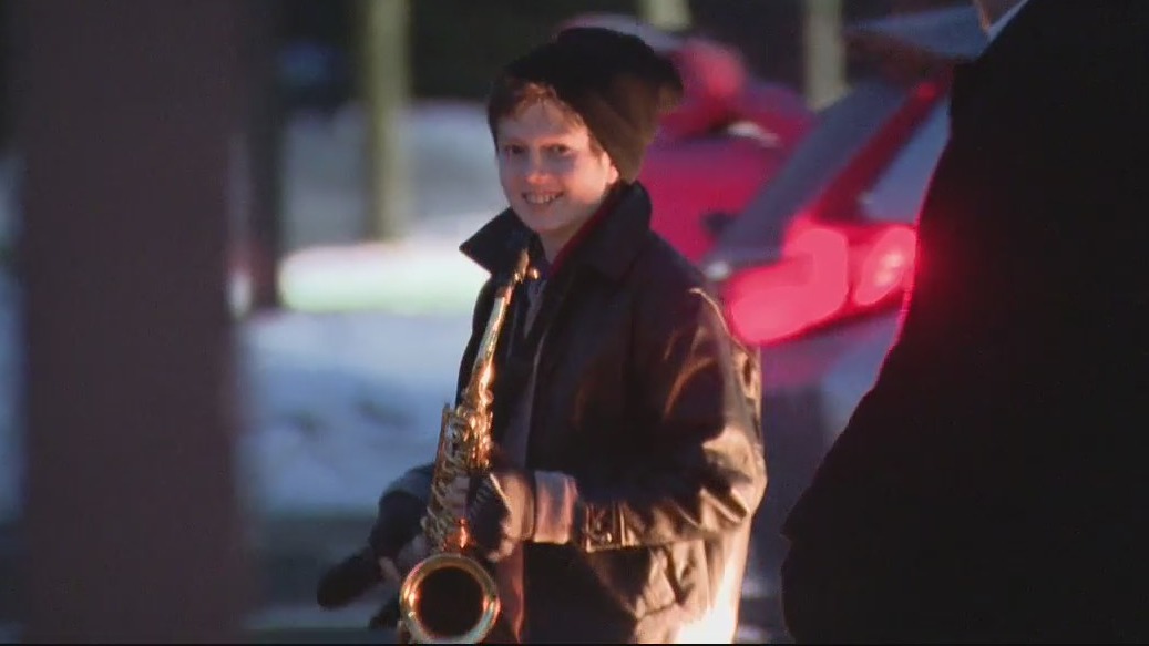 Dedicated 12-year-old saxophone player works to bring community together in Farmington Hills