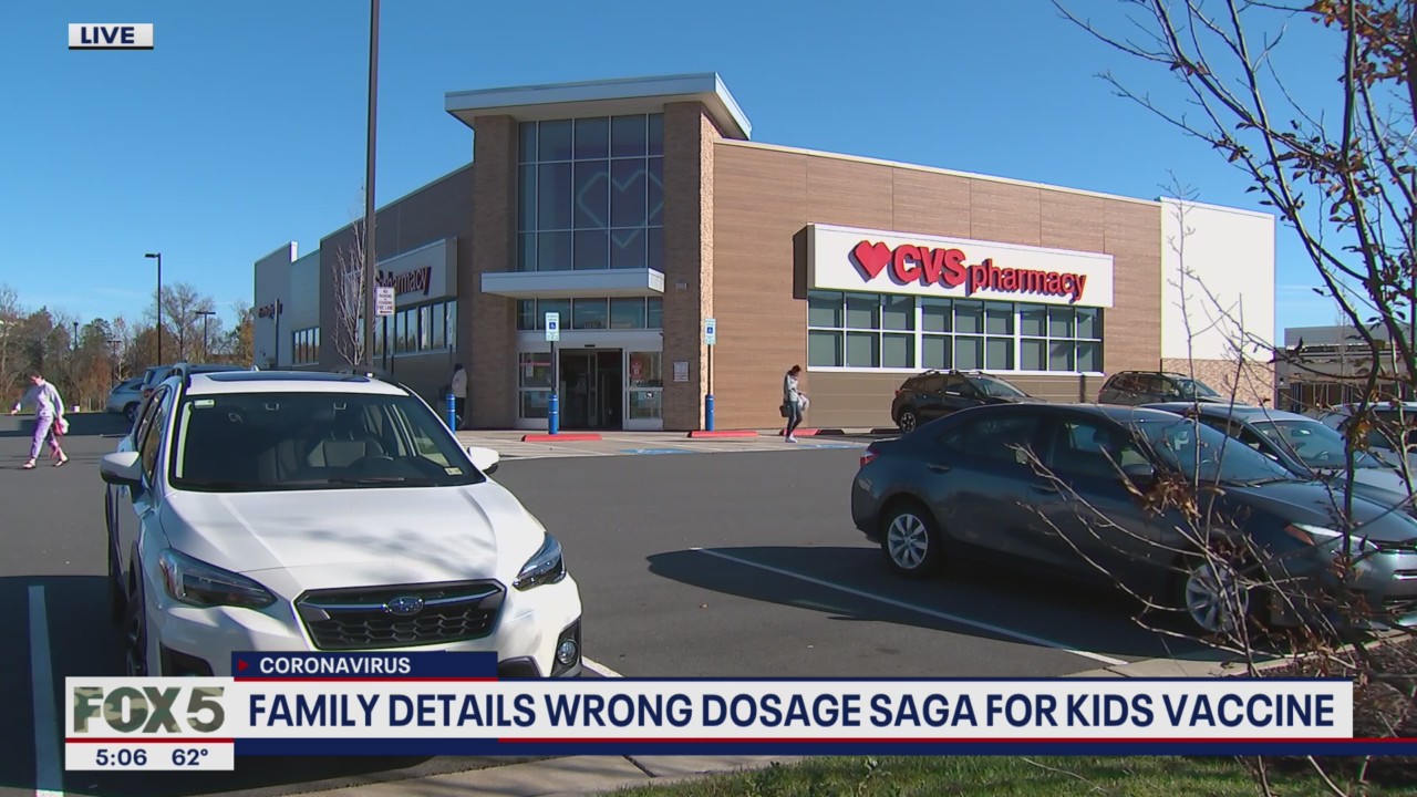 3 young patients given wrong vaccine dosage at Ashburn CVS