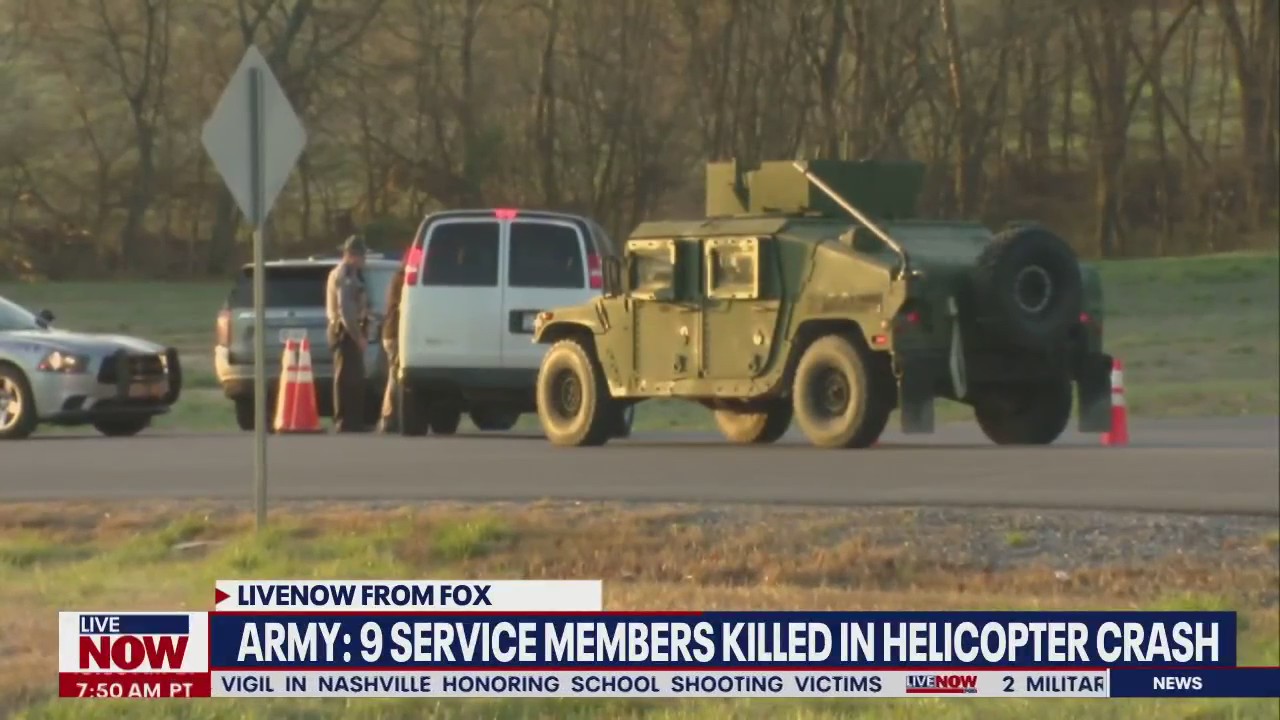 Army helicopter crash: 9 service members killed
