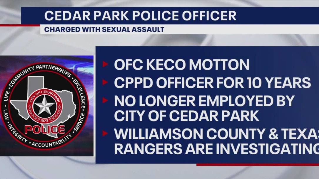 Cedar Park police officer arrested for sexual assault, police say