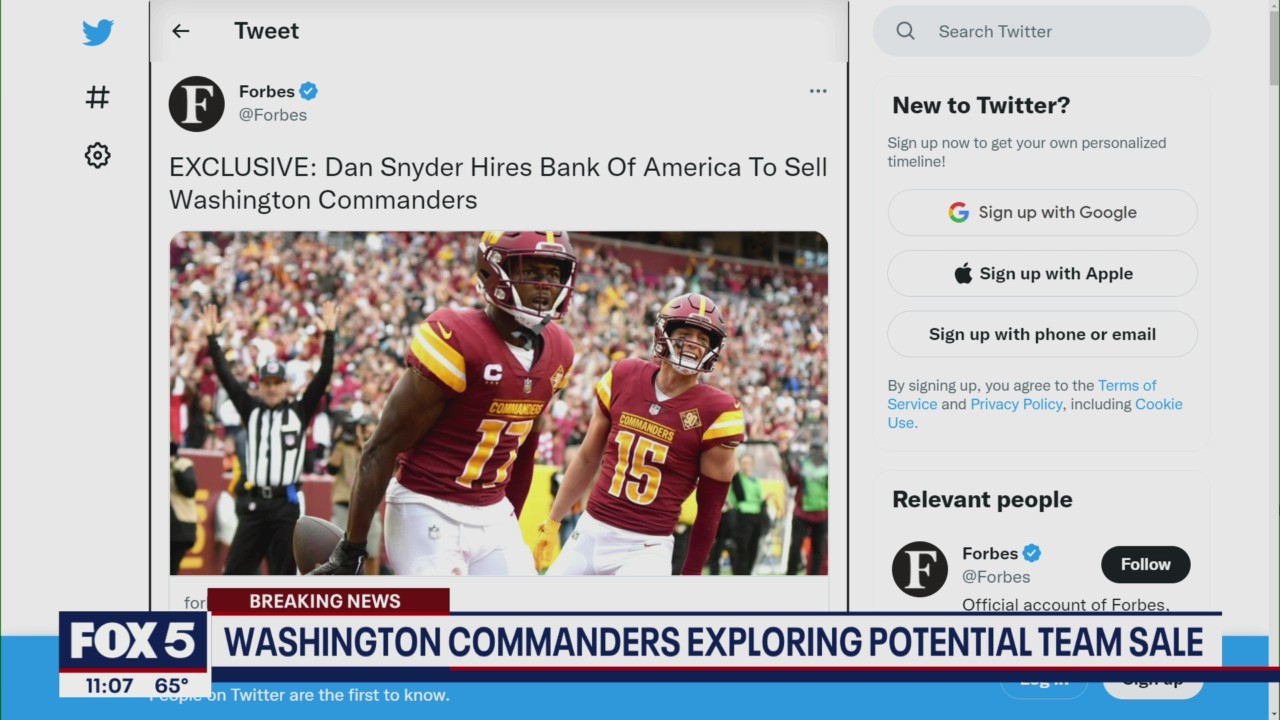 REPORT: Washington Commanders, Dan Snyder hire Bank of America to consider  selling team