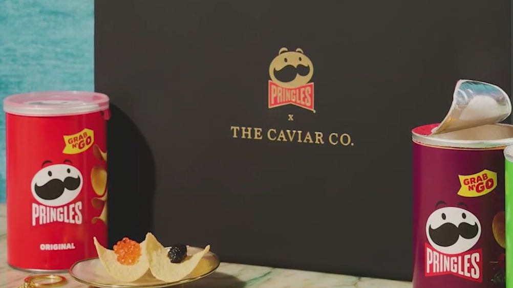 Caviar on Pringles?