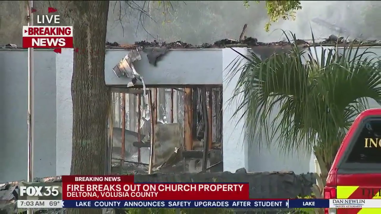 Fire breaks out near Florida church building