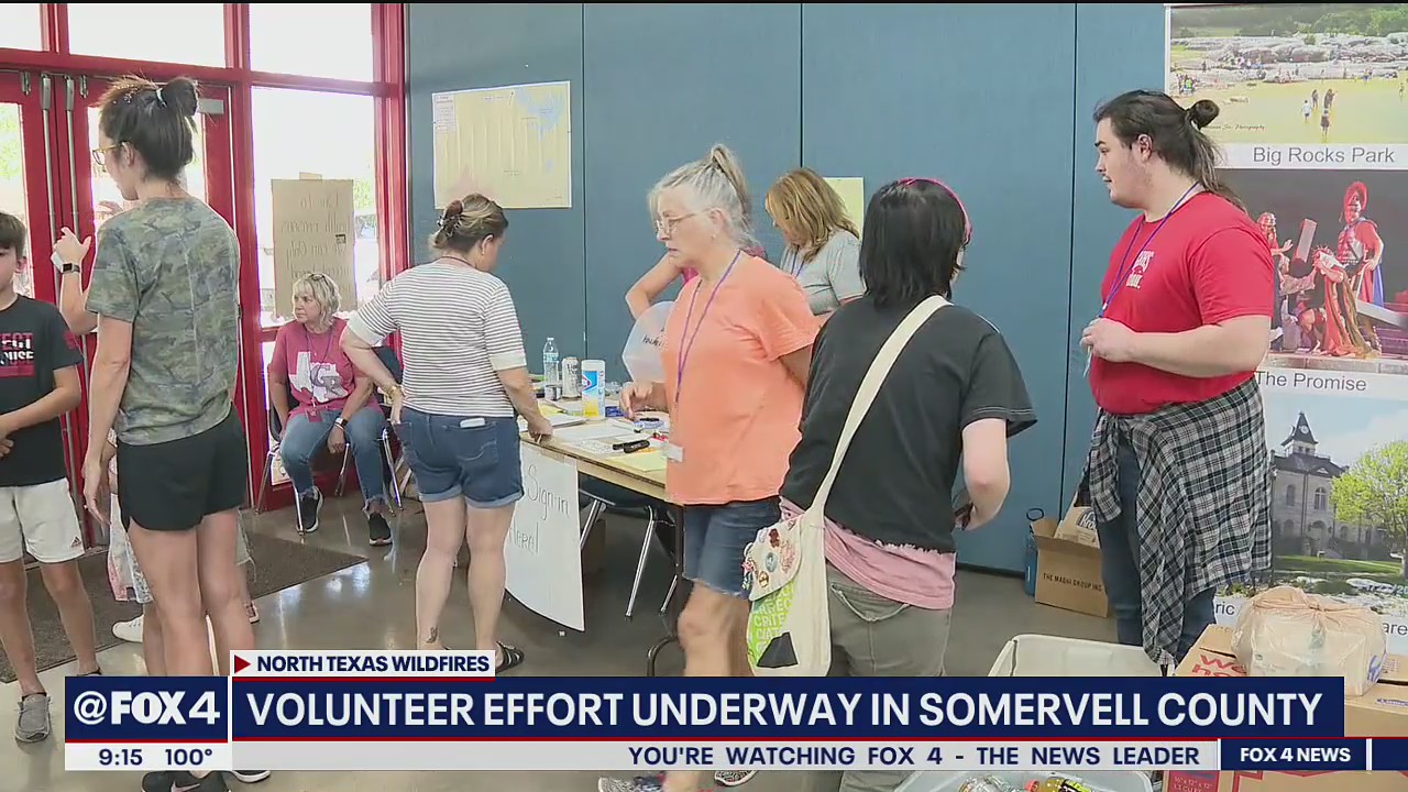 Volunteer efforts underway in Somervell County after wildfires