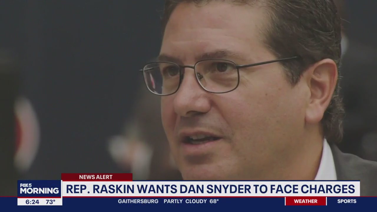 Md. Rep. Raskin asks House committee chair to refer Dan Snyder to DOJ for  investigation