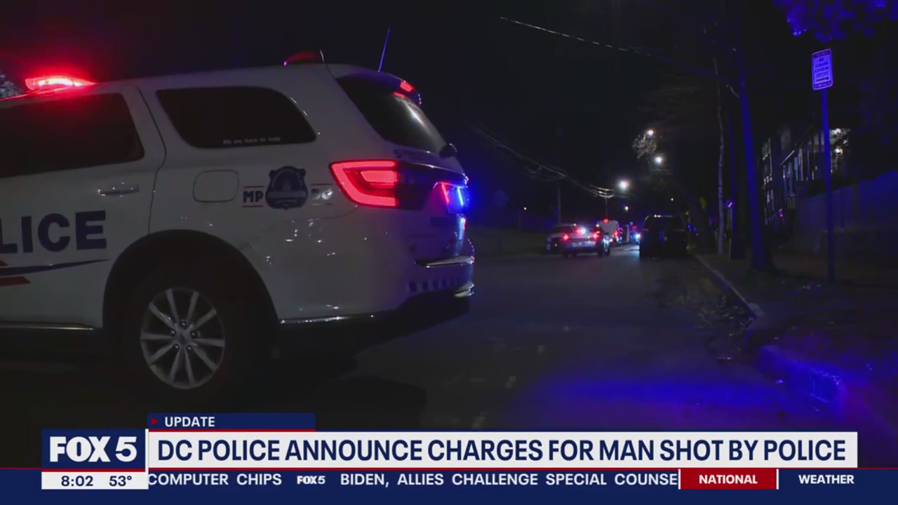 DC police announced charges for man shot by police