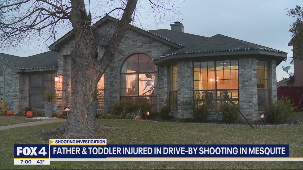 Mesquite man, toddler son hurt in drive-by shooting