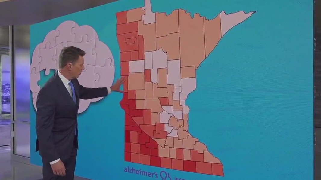 MN counties with the highest Alzheimer's rates