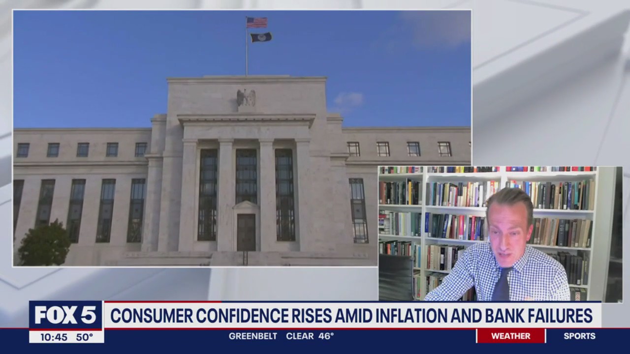Consumer confidence rises amid inflation and bank failures