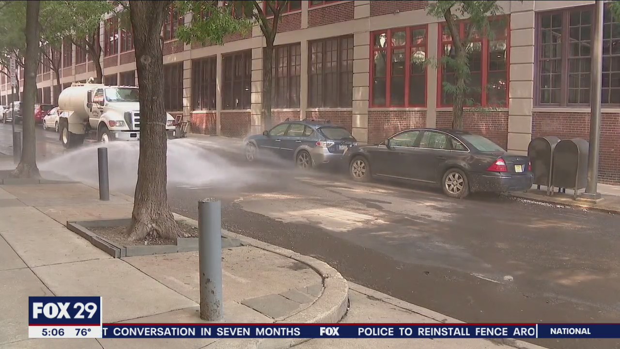 Philadelphia Streets Department continues to clean up mud, debris left behind from remnants of Ida