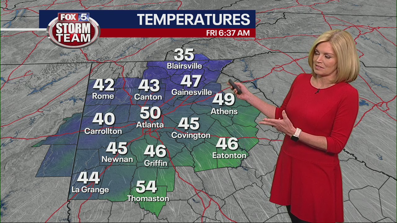 Friday morning forecast