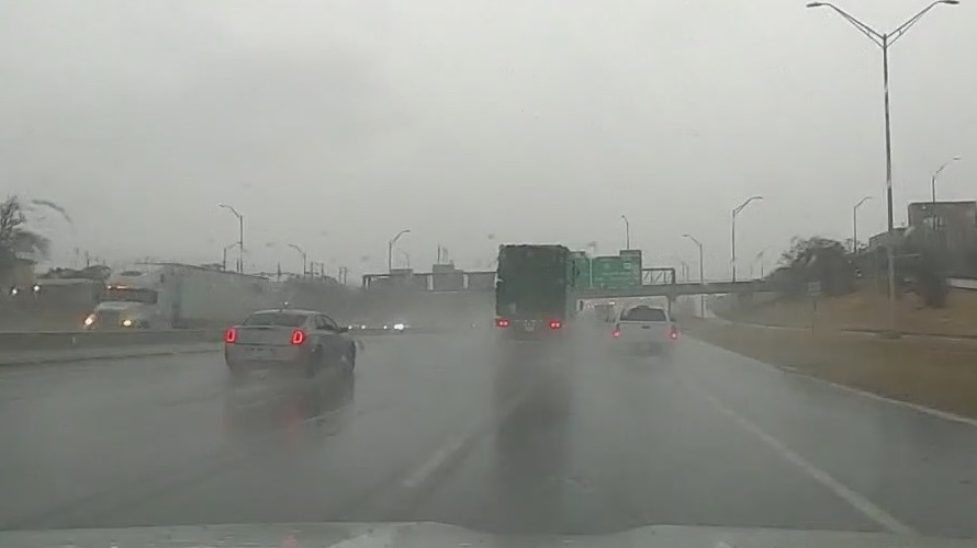 Weather conditions impacting Austin traffic