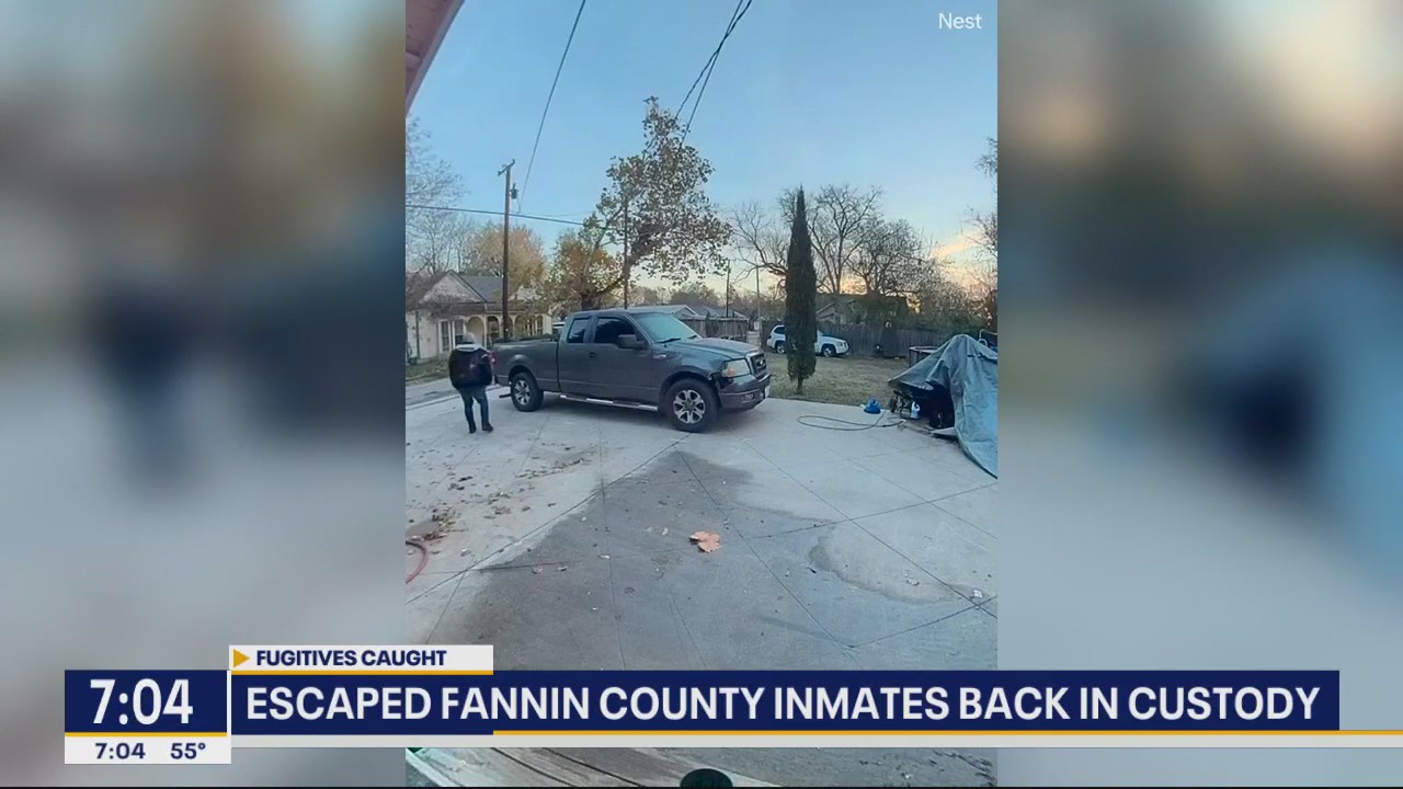 Escaped Fannin County inmates back in custody