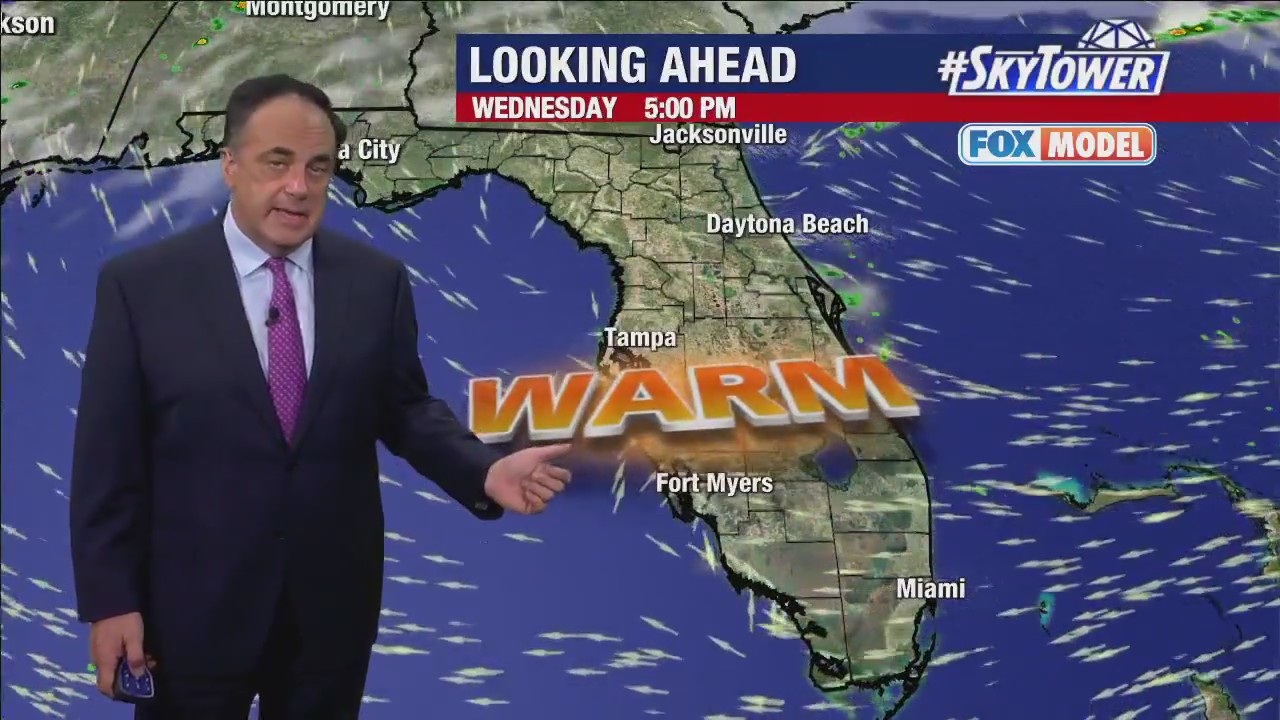 Tuesday evening forecast