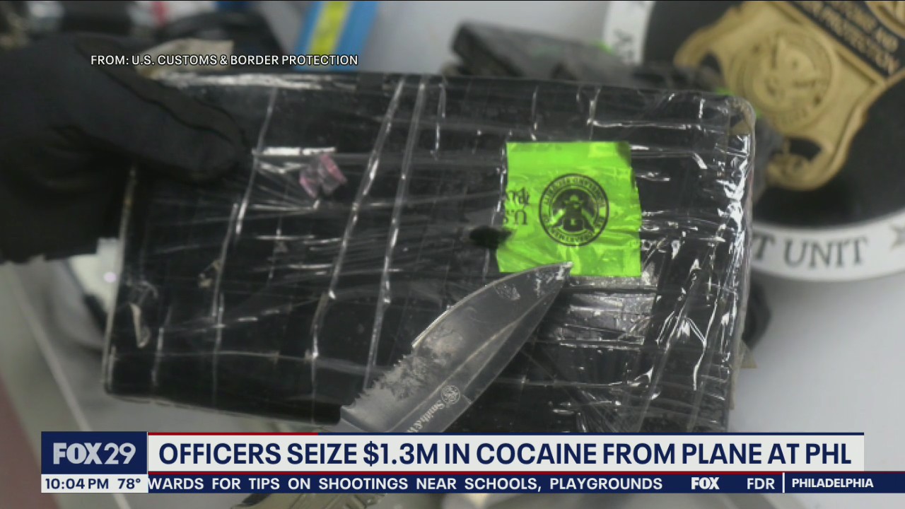 Cocaine valued at 1.3 million seized by CBP at PHL