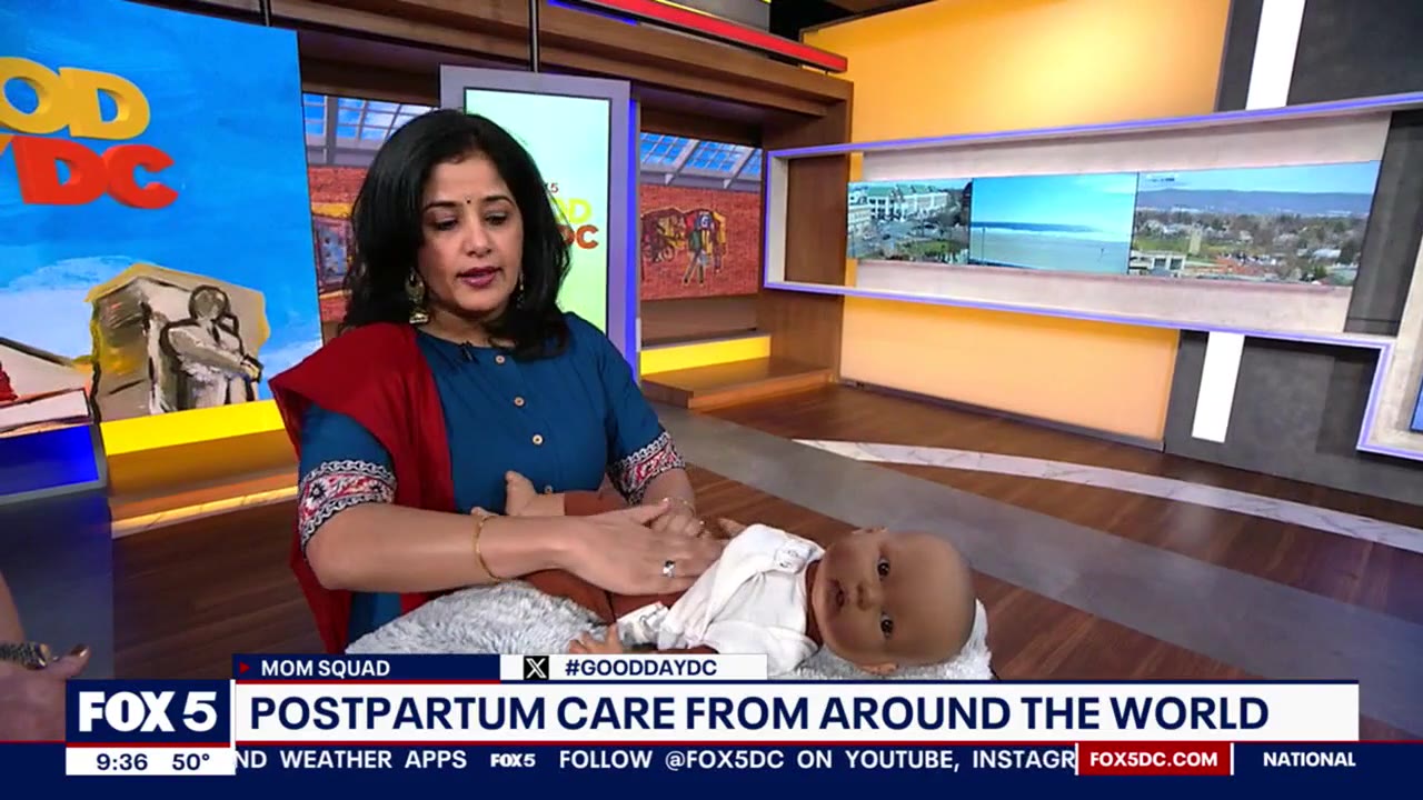 Infant massage techniques and postpartum care practices from around the world