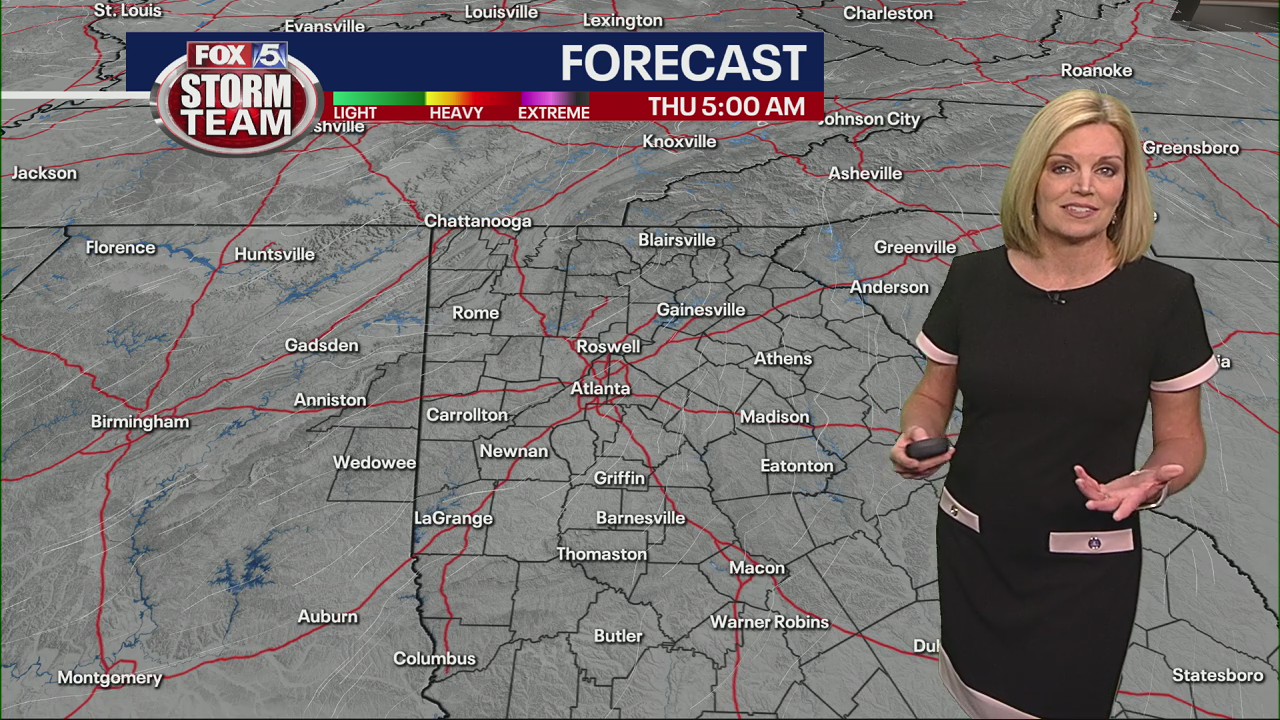 Thursday morning weather forecast