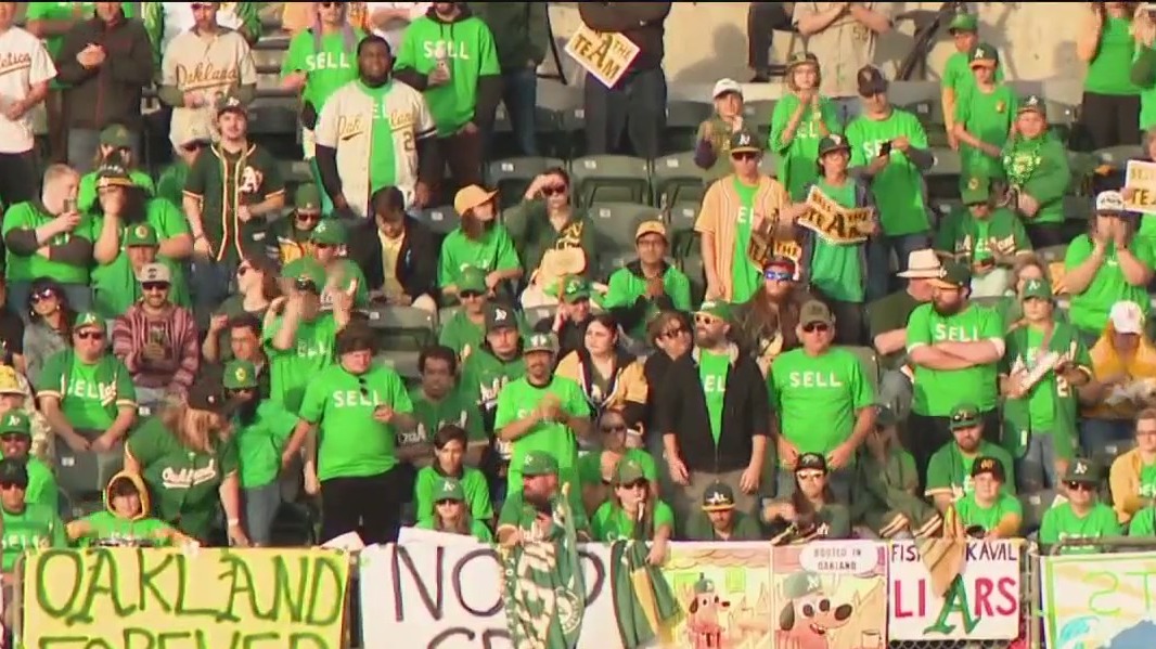 A's raise team flag above Oakland's city hall after Raiders' Las