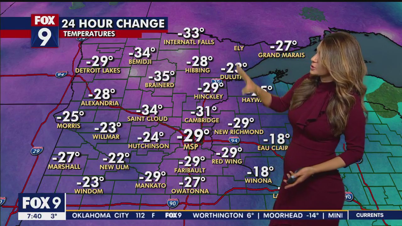Saturday forecast: Frigid temperatures and cloudy