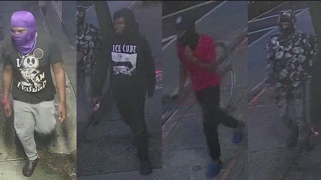 NYC crime: 5 men wanted in Manhattan robberies