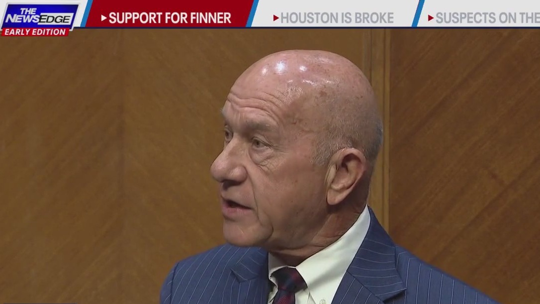 Houston mayor shows support for HPD Chief Finner